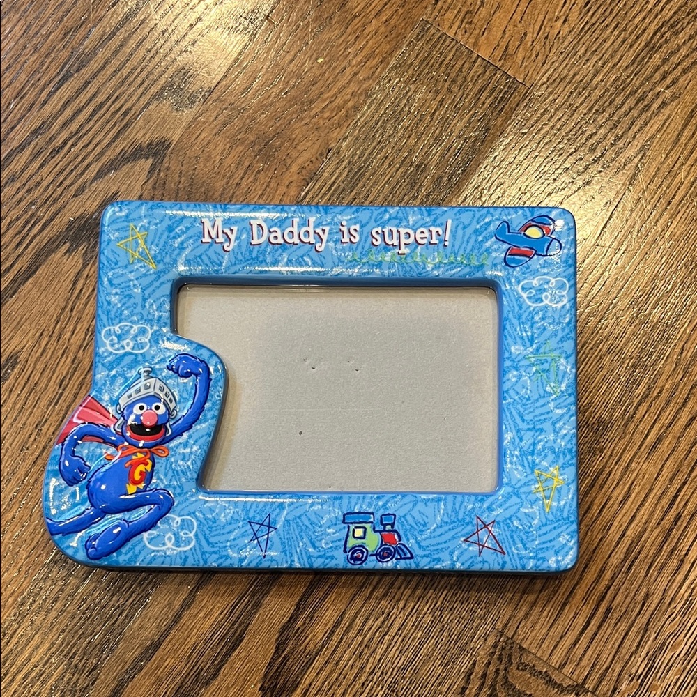 Super Grover My Daddy Is Super Picture Frame